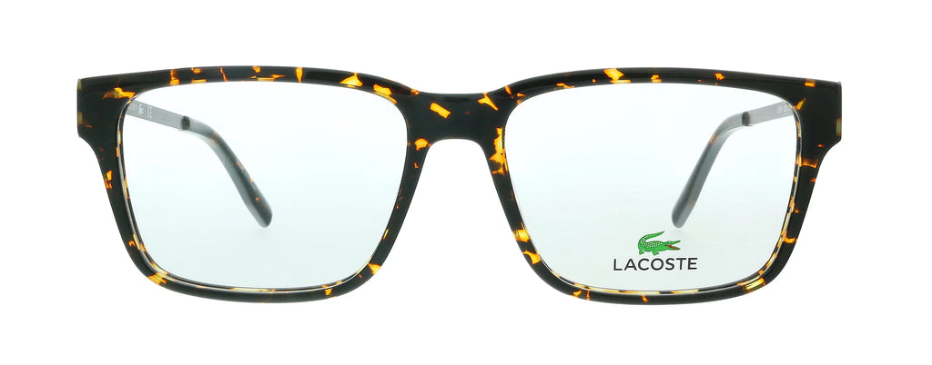 220 Rectangle for L2867 Lacoste Eyeglasses Havana mens Modified Dark
