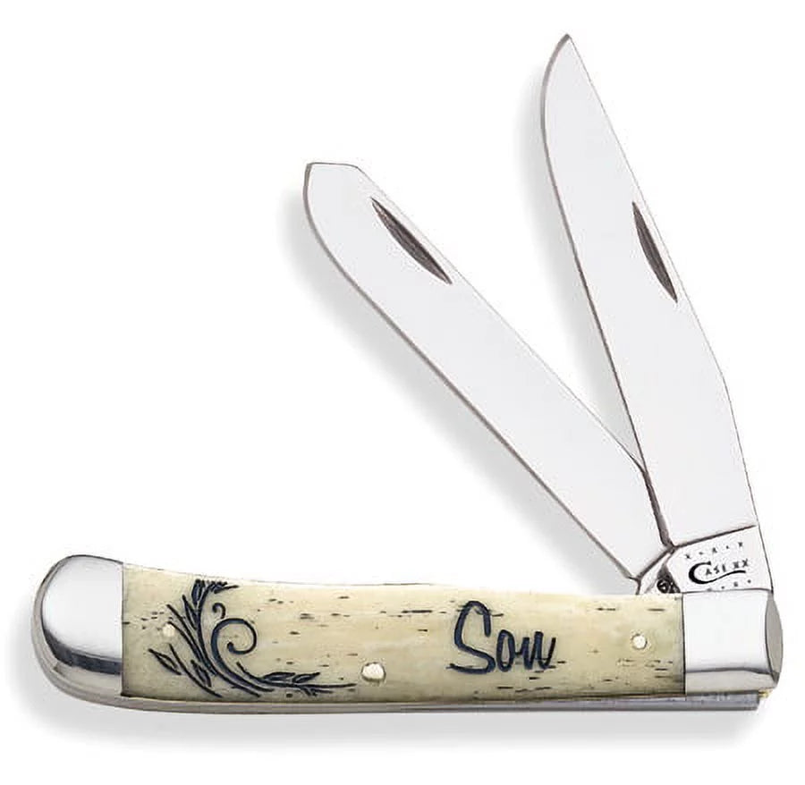 Knife BONE NATURAL 7948 WR Pocket XX Case TRAPPER-SON(6254 SS) SMOOTH