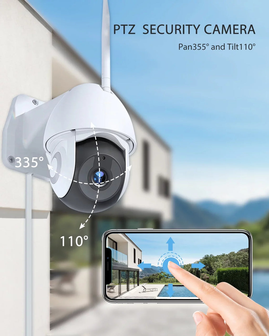 Victure Surveillance for FC920B Outdoor/Courtyard/Farm Floodlight Cameras,IP55 Connection Waterproof,Motion-Activated,Wifi Outdoo