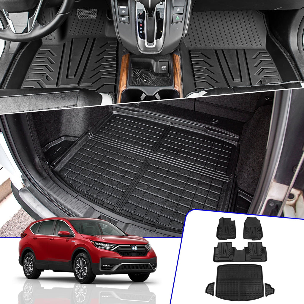 Mats Mats) Liner + 2021 Mats Honda Cargo Accessories Floor Fit 2017-2022 CR-V (Trunk Floor CRV Fuel