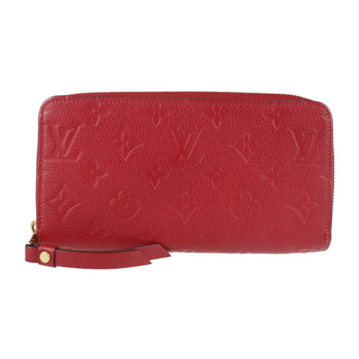 Long Zip Monogram M60737 Louis Around Vuitton Zipper LOUIS VUITTON Round Cerise Pre-Owned (Good) Implant Zippy Wallet