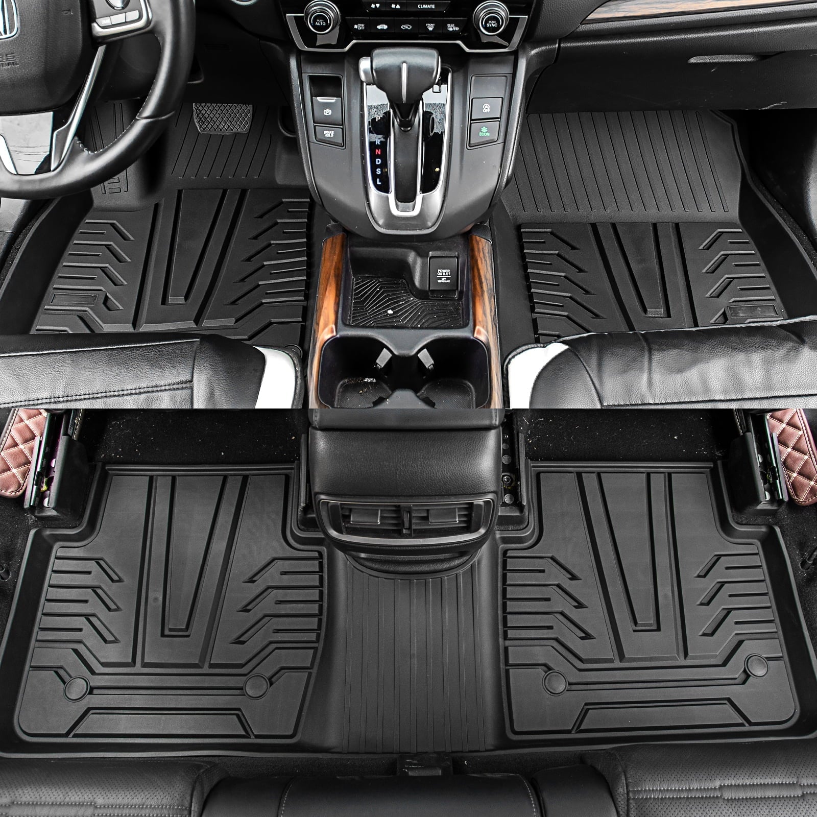 Mats Mats) Liner + 2021 Mats Honda Cargo Accessories Floor Fit 2017-2022 CR-V (Trunk Floor CRV Fuel