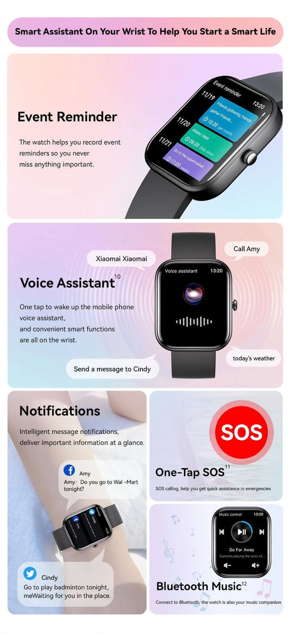 Men Pressure Smart Black Fitness Android iOS Women and Tracker Blood GTS5 Watch for
