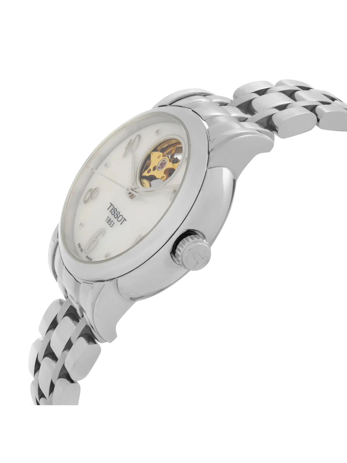 T050.207.11.116.00 (Like Lady Automatic Tissot New) Pre-owned MOP Heart Watch