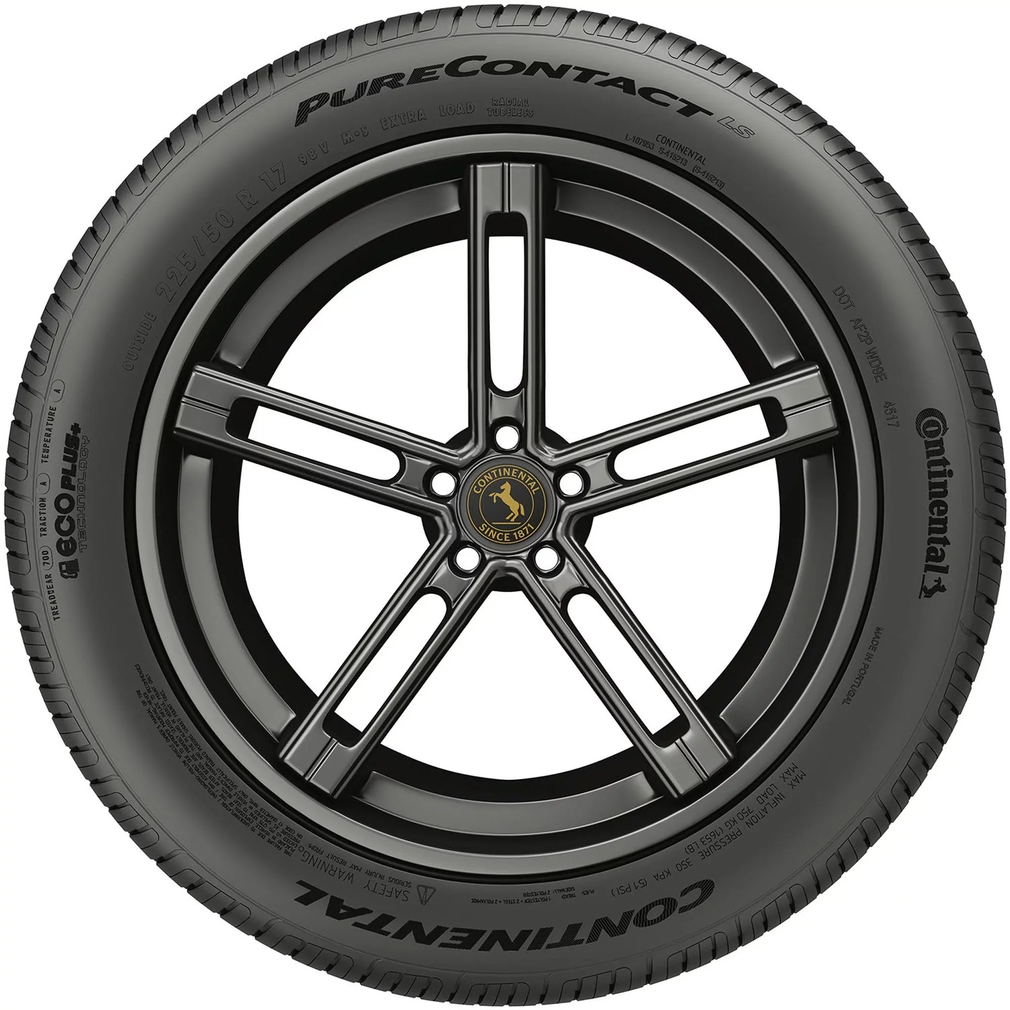 V Continental All-Seaon LS Tire Passenger PureContact 98 225/50R17