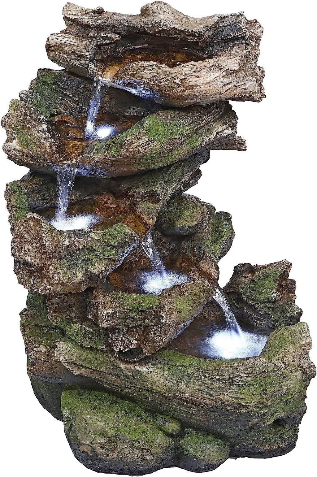 Illuminated Falls Garden Fountain Mesquite
