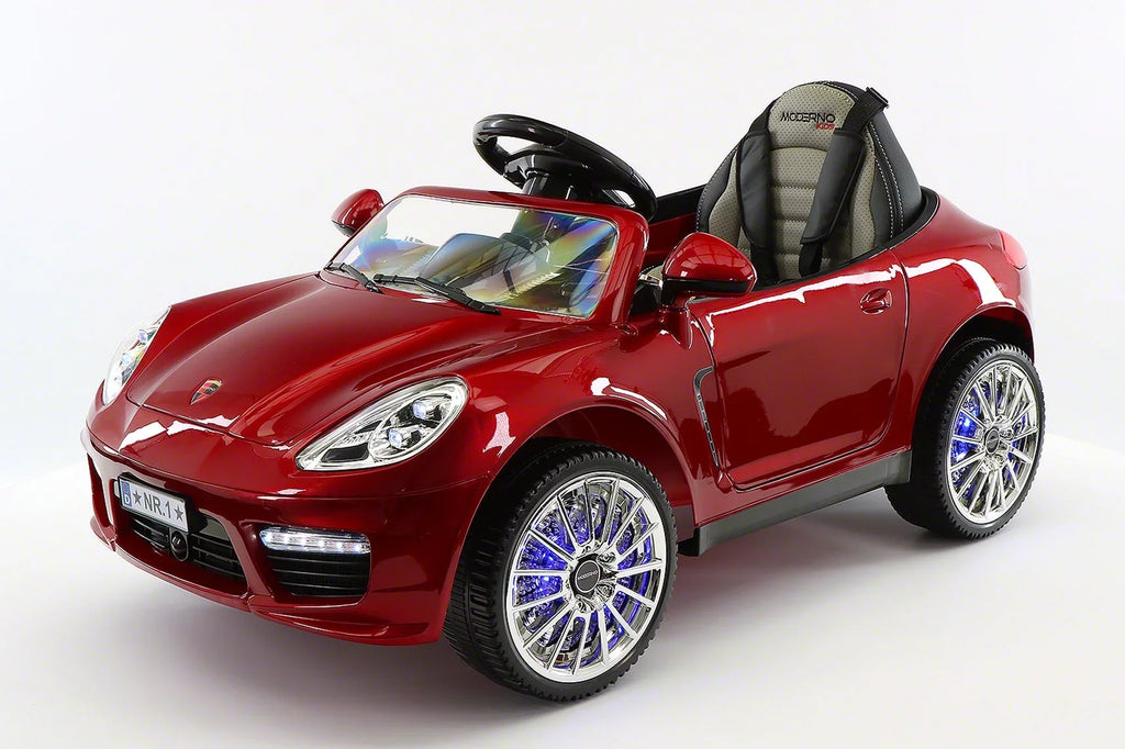 Parental Kids Roadster | with Electric Cherry Red Car 12V Ride-On Remote Kiddie R/C