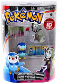& Meloetta vs. Piplup Basic Figure 2-Pack White Pokemon [Aria Forme] Black
