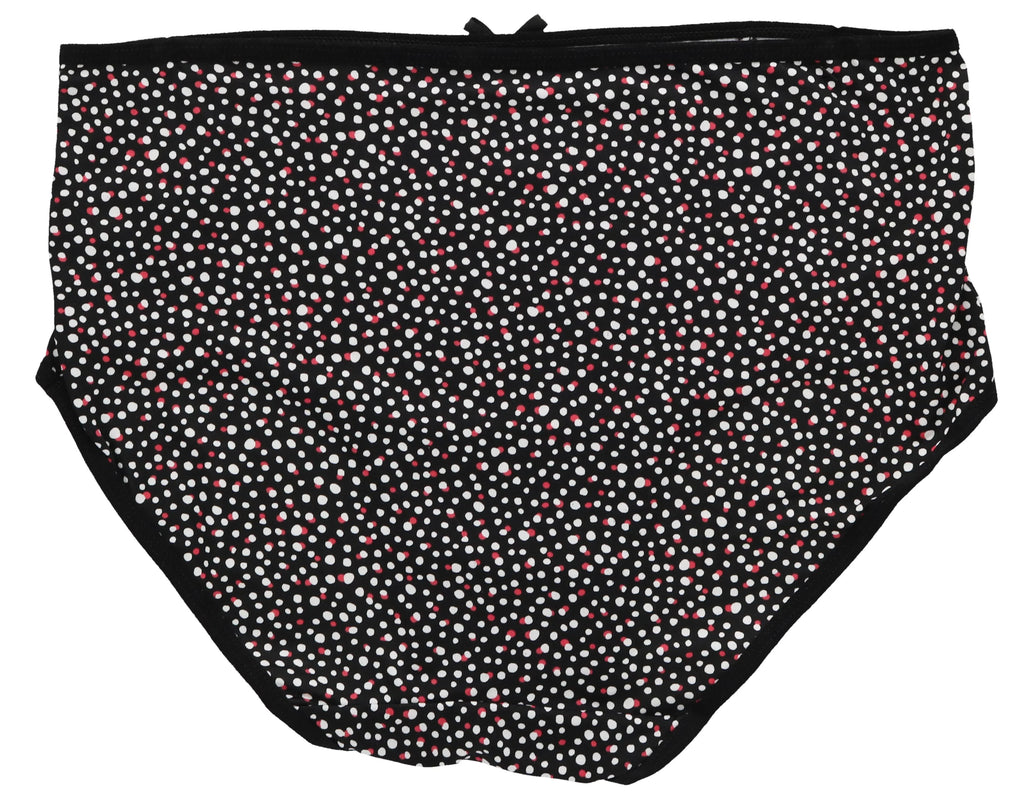 (X-Large, Plus Hot Florals) Pink Delta Intimates Sexy (5Pr) Burke Classic Women's Brief High Rise Size Panties Black