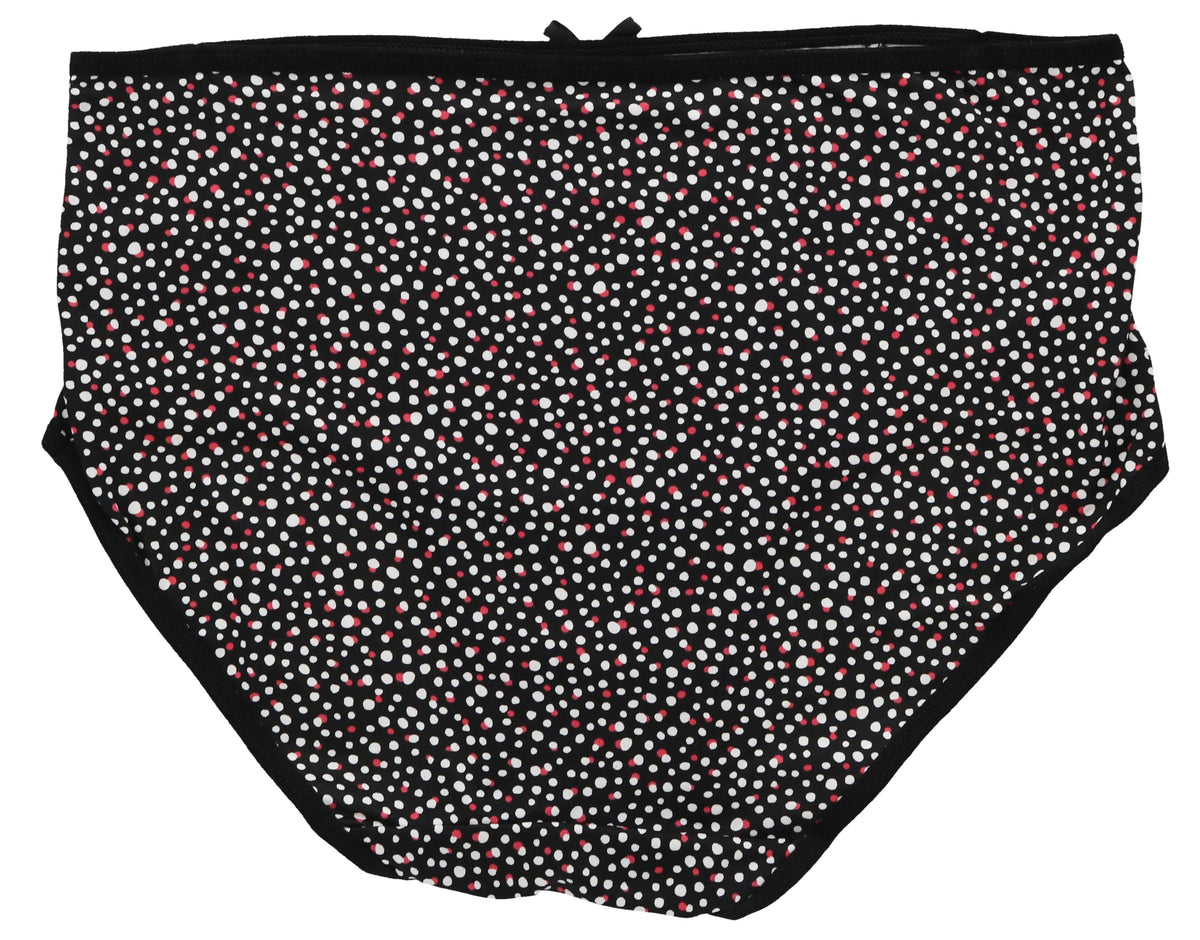 (X-Large, Plus Hot Florals) Pink Delta Intimates Sexy (5Pr) Burke Classic Women's Brief High Rise Size Panties Black