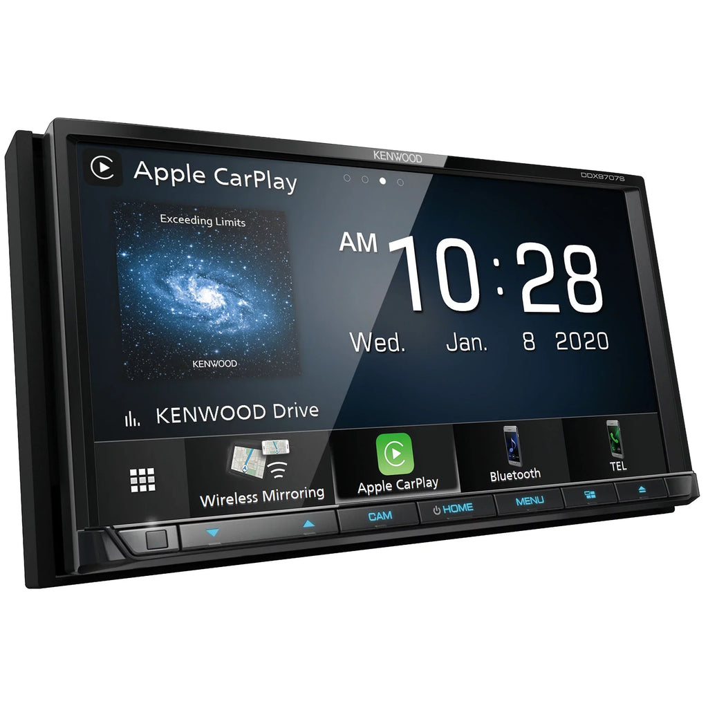 DDX9707S with View Rear License MultiMedia with Multi-Angle Kenwood Mounting CMOS-320LP Camera Receiver Plate