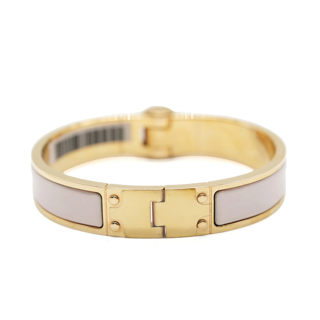 Uni Hermes Bracelet Candeur Hinged Rose Narrow In Charniere Pre-Owned