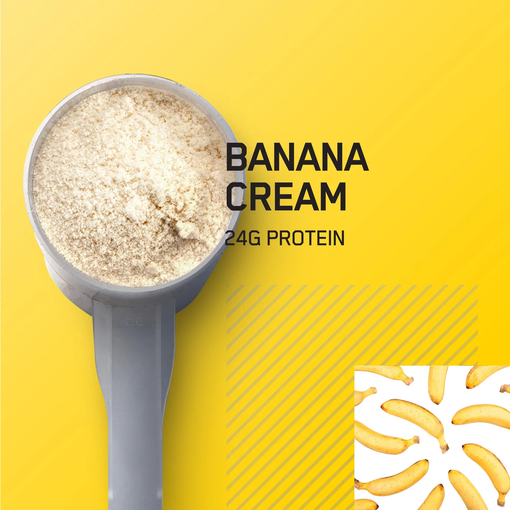 73 Standard Nutrition, Cream, Gold 100% Powder, Protein 5 Optimum Banana Servings lb, Whey
