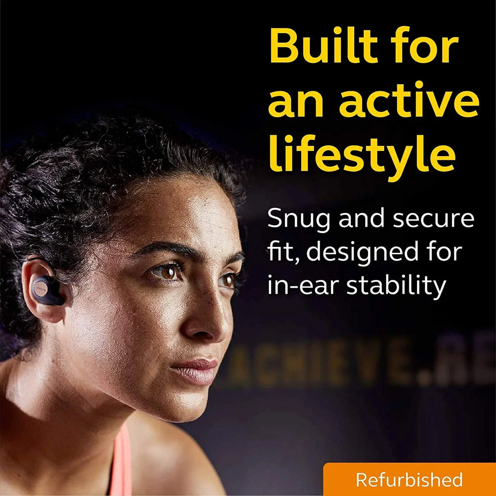 mic Active Bluetooth - with in-ear Jabra (Refurbished) wireless blue/copper - True Restored - 65t - Elite earphones
