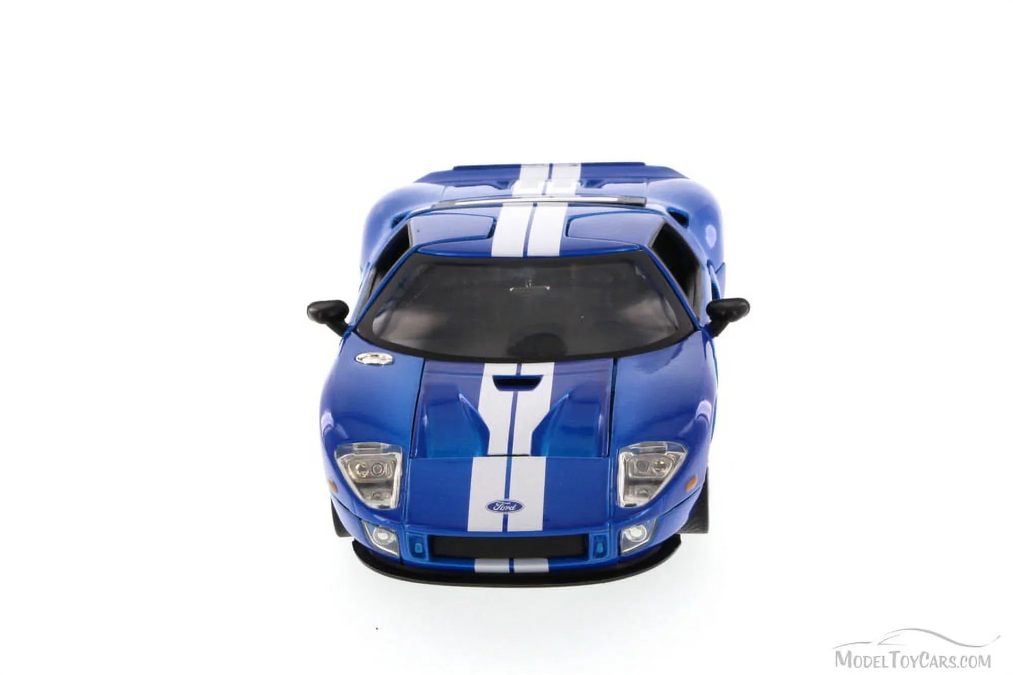 & 1/24 Jada" Furious Stripes with Car 7\" \Fast Model (2015) White Movie Blue by Ford GT Diecast
