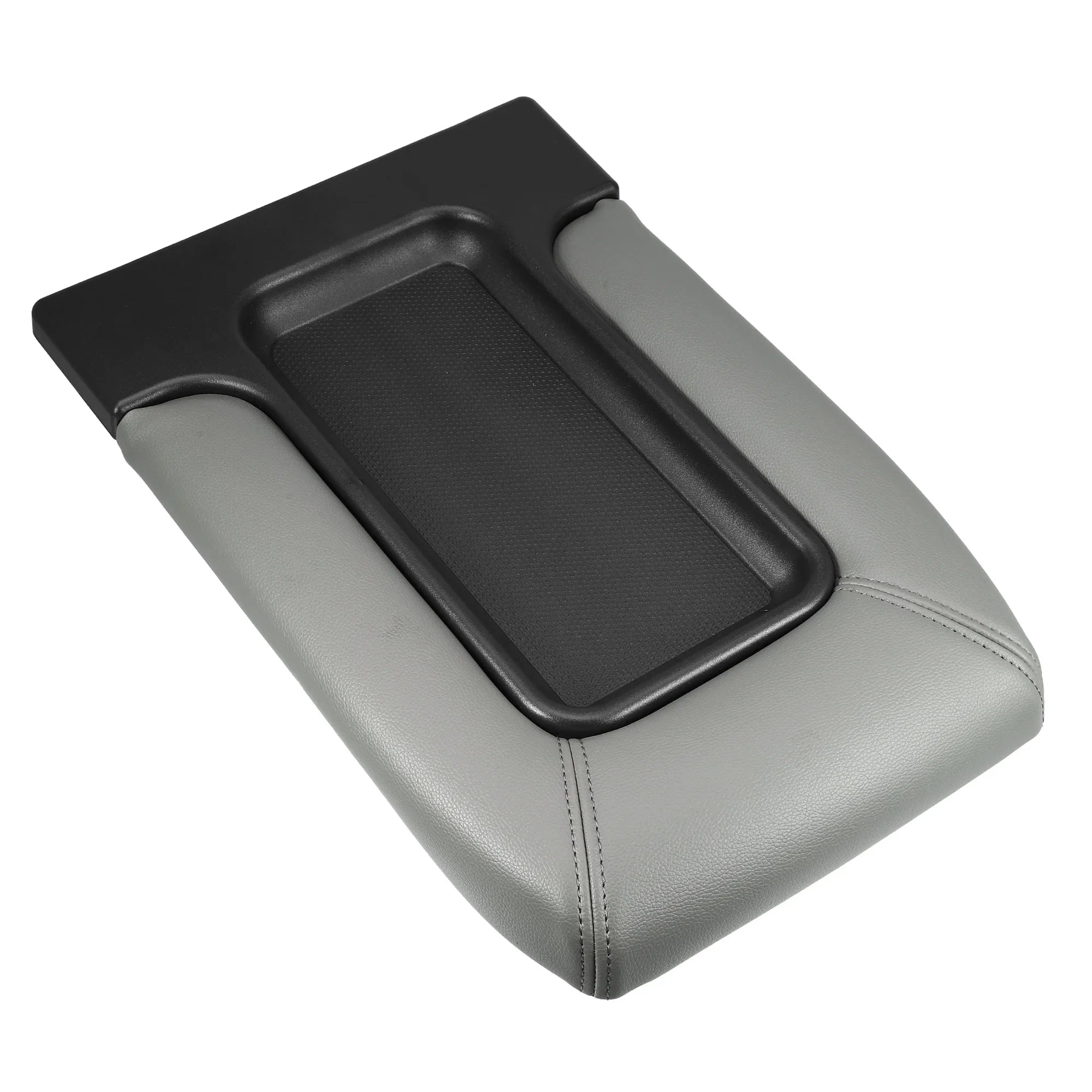 Escalade Center Gray Seat Faux Console Cover for Cadillac Bargains Protector Unique Lid Armrest Box Leather 2003-2004