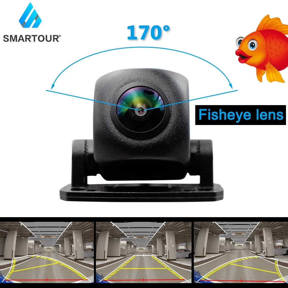 Parking Line Dynamic Backup Vehicle Smartour Lens Rear View Fisheye Reverse Camera Car Camera Track 1080P HD Trajectory Parking