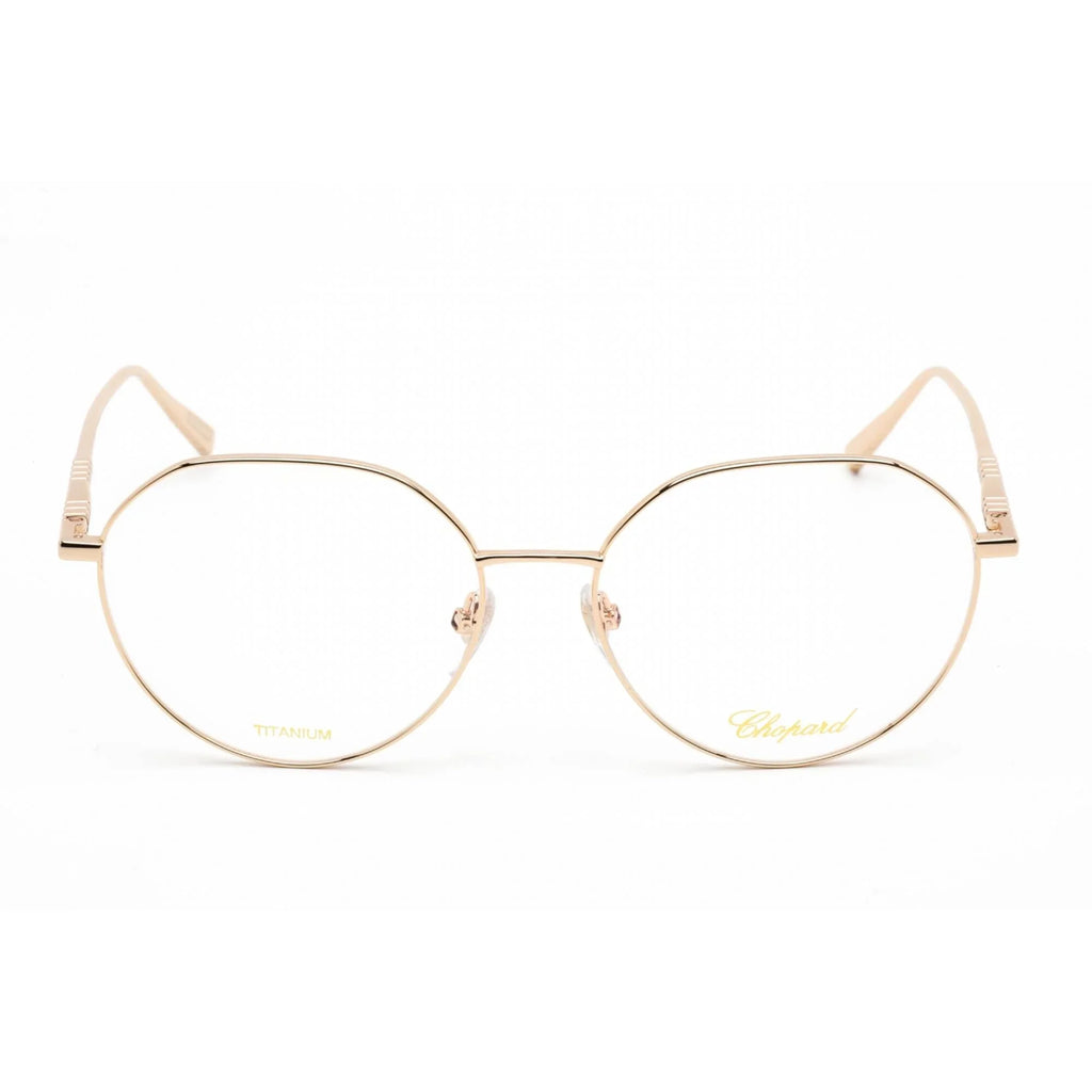 Eyeglasses Shiny VCHF71M Metal Gold Rose 0300 Chopard Women's