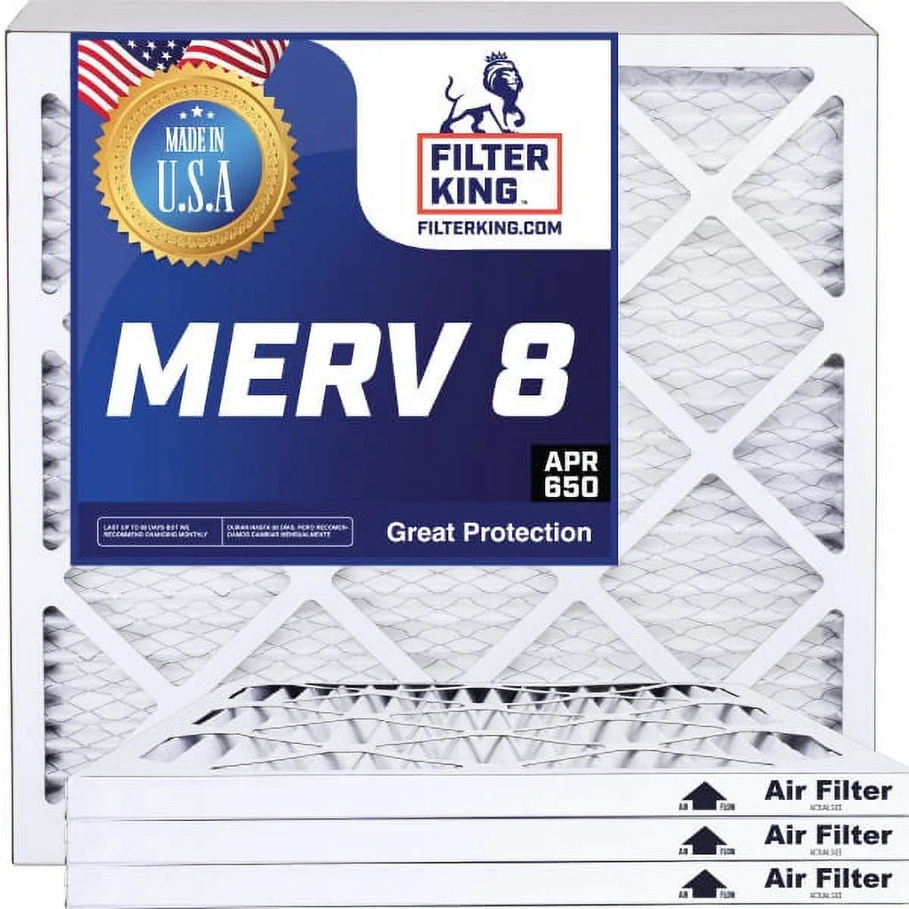 38x22.5x1a A/C 4-PACK 8 King | HVAC MERV USA MADE .75" IN | 38 x x Furnace Air | 22.5 Pleated | Size: Filter Filters Actual Filter