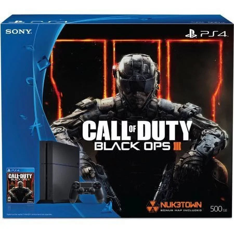 Sony Black Call (PS4) 500GB III Console Duty PlayStation with 4 Ops Bundle of