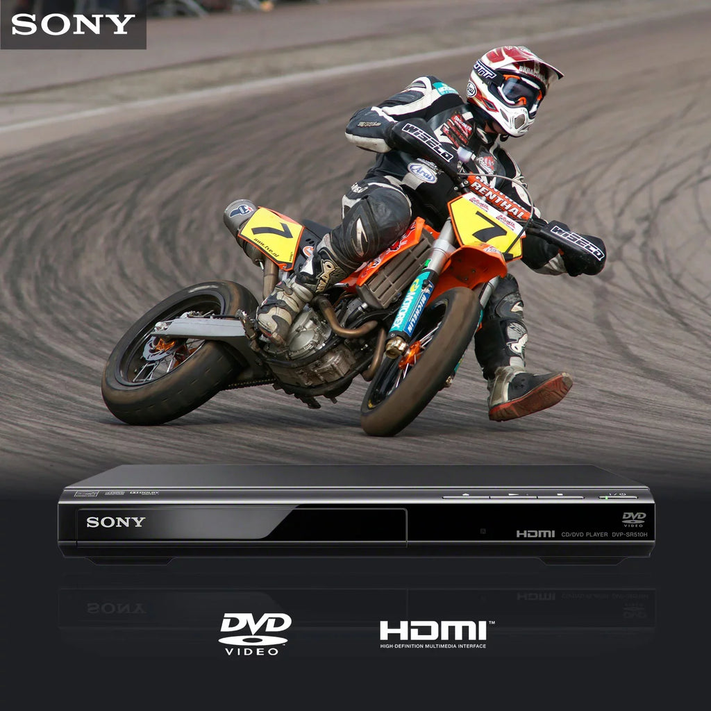 DVP-SR510H 1080p, Disc(s) Black DVD Sony 1 Player,