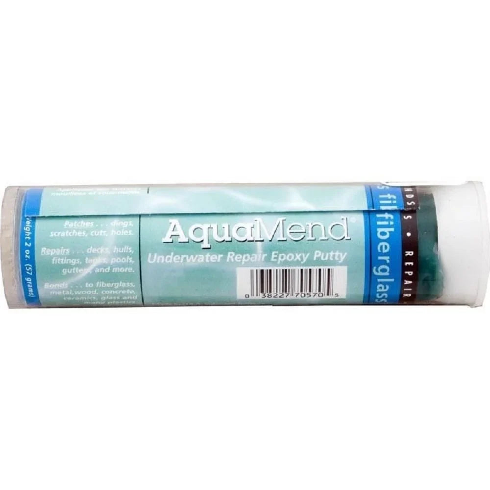 Epoxy Polymeric Systems Putty, Underwater Stick 2oz AquaMend, 600470570