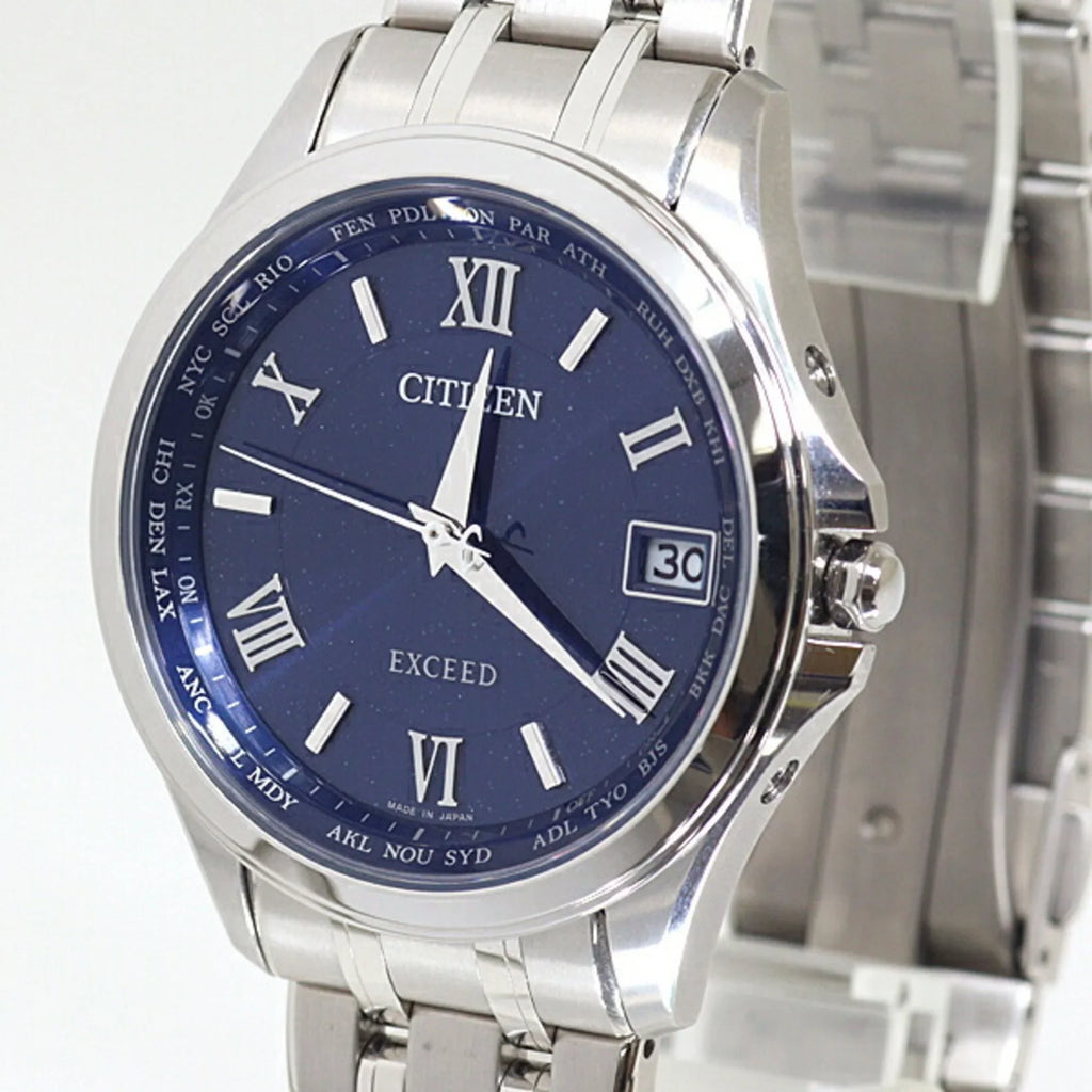 Dial New) Light-Powered Men's CB1080-52L Exceed Pre-Owned Watch Blue Eco-Drive CITIZEN (Like