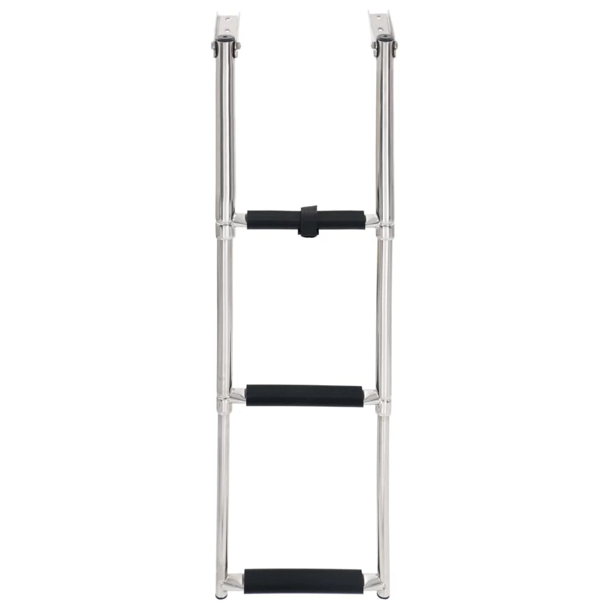 Ladder and Boarding Boat Mounting Ladder Dcenta Platform Swimming 3 for Telescopic Folding Non-Slip Steel Pool, Stainless