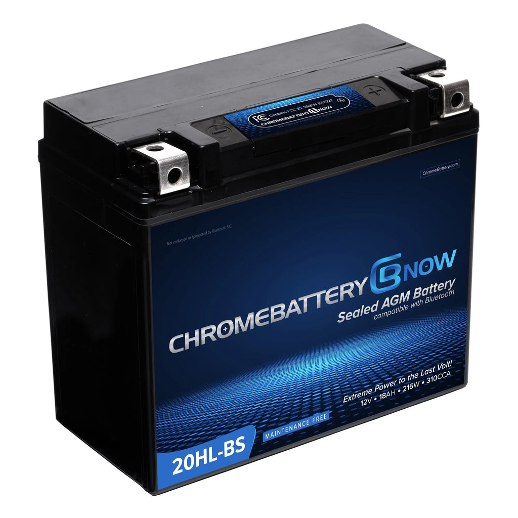 Battery 900 2020) 90 Volt,18 Smartphone Gti (20hl-bs (2018 Wireless Chrome AGM Connectivity Ytx20hl-bs Battery Cca) Ah, 270 Personal Now (sea-doo) - Intelligent for - Watercraft Years Brp 12