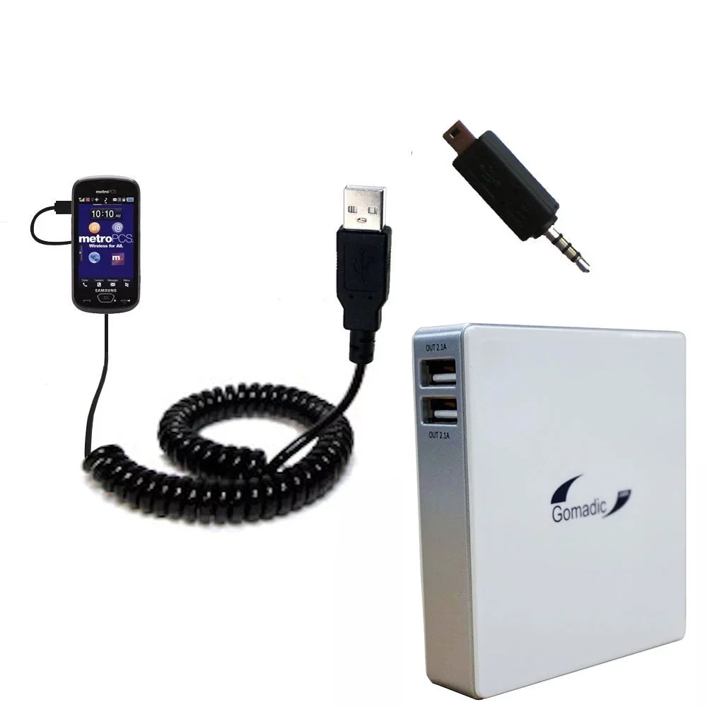 Gomadic suitable Portable the Pack Capacity for with Charger Samsung - SCH-R900 Battery High Rechargeable Technology External TipExchange