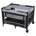 Trend Playard Grey, – with Twinkle Baby Unisex Portable Bassinet Flat