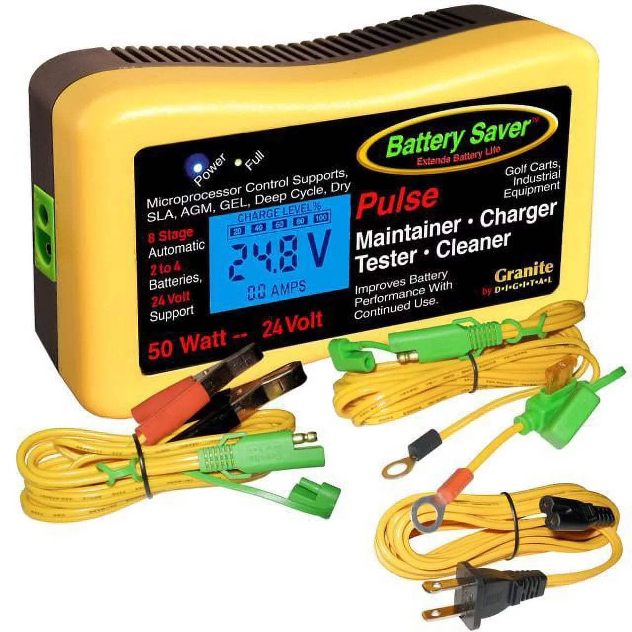 Charger Saver and 24 2365-24L Tester Watt) Maintainer Battery (50 Volt Pulse