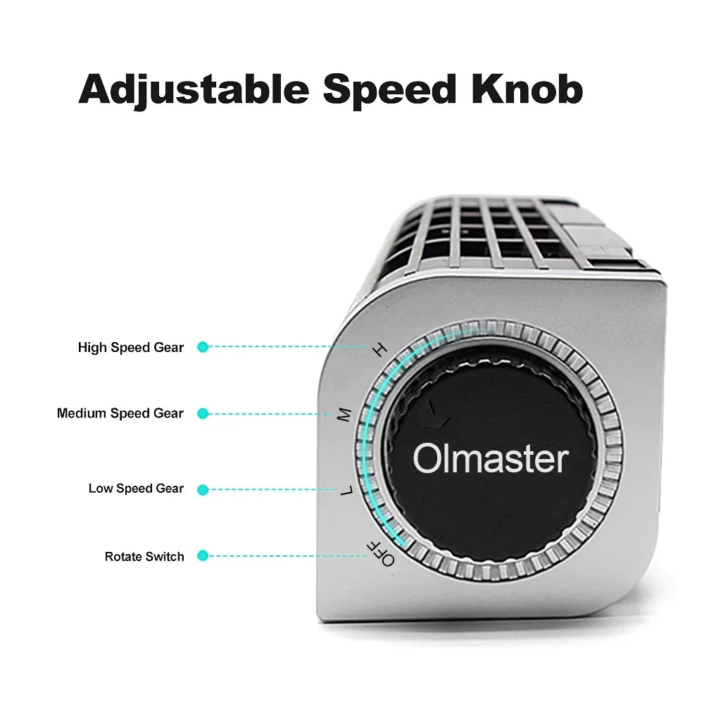 Fan Olmaster Black CF-1691 Phone Cooling Horizontal Fan Cooler USB Notebook Bracket Laptop Stand Pad Fan Computer