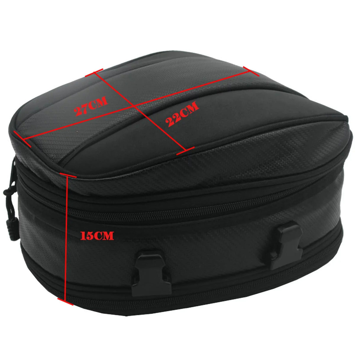 Leather Luggage Motorcycle Expandable Bag Bag Pack PU Rear Seat Tail