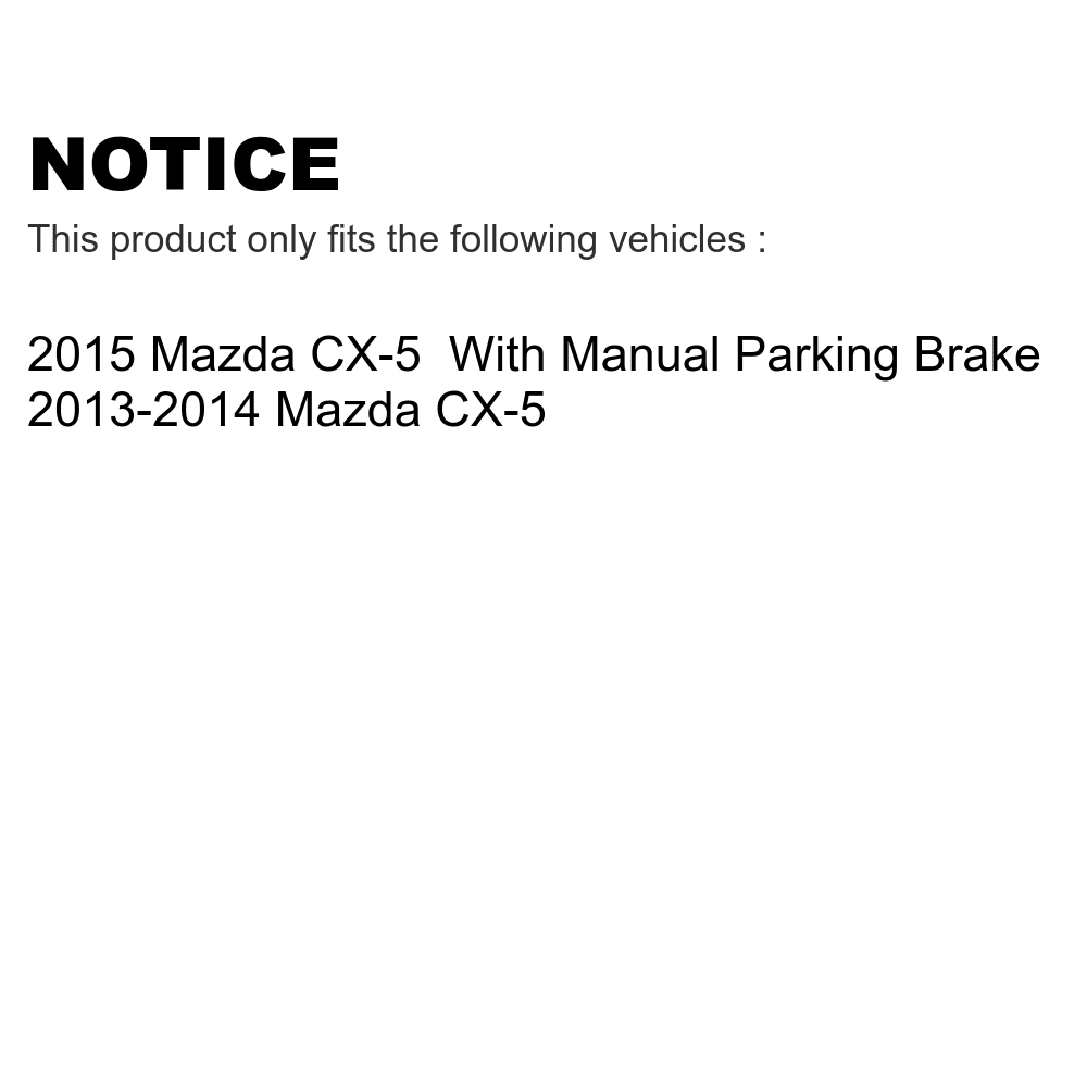 For Brake Front Mazda KTC-100264 Pads Rear Ceramic CX-5 Kit