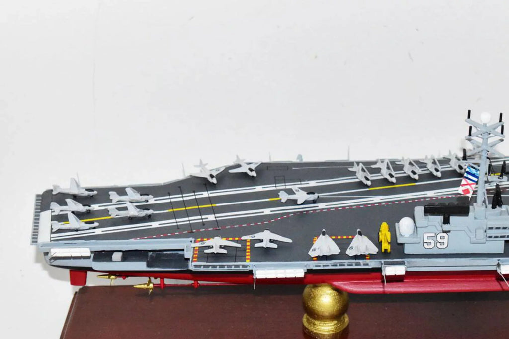 Carrier Model,Forrestal Aircraft Model,Navy,Scale Class,Mahogany Forrestal CV-59 USS