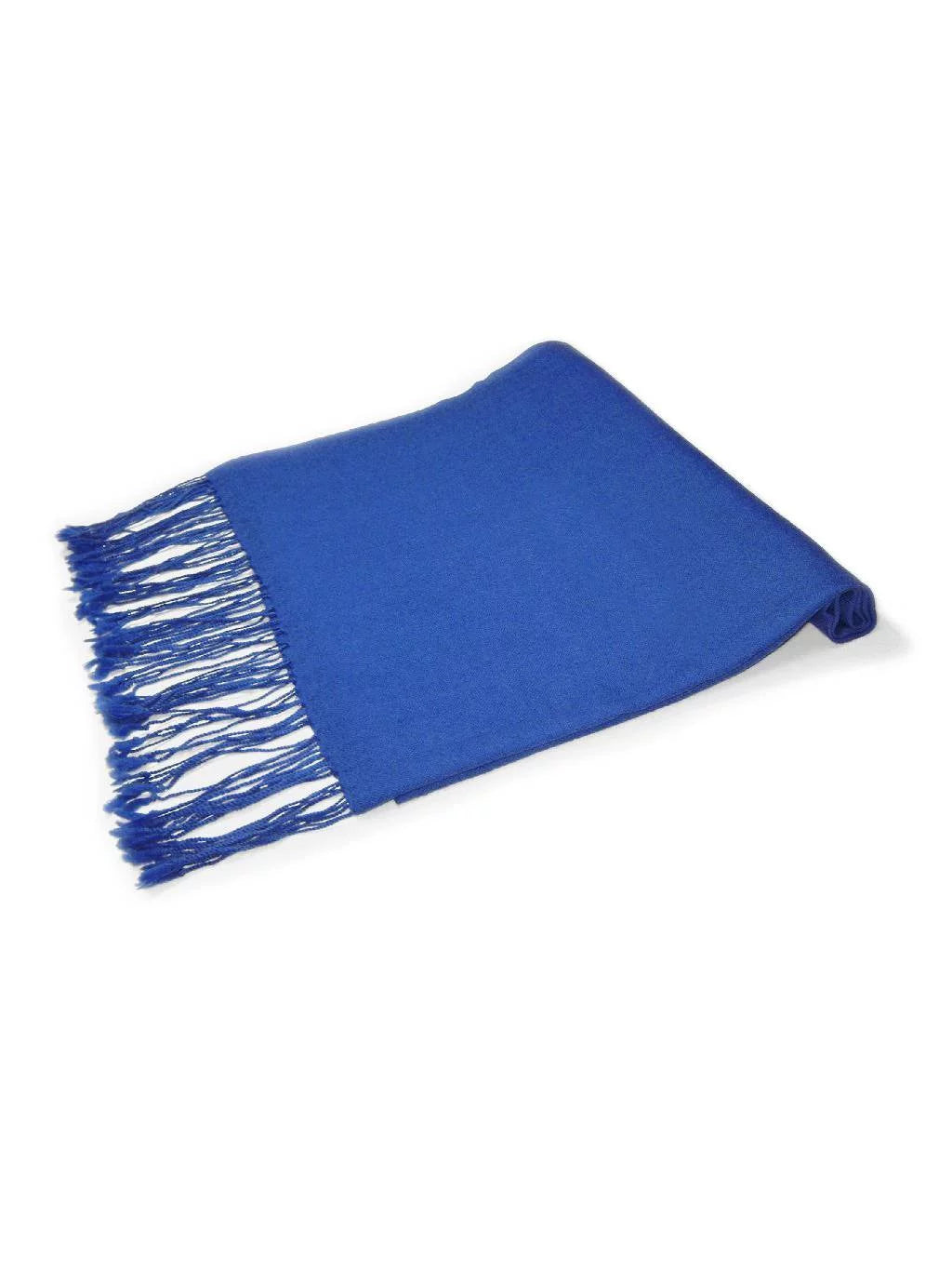 Wool Biagio Color Solid 100% BLUE Scarf Pashmina Shawl Womens Scarve Wrap ROYAL