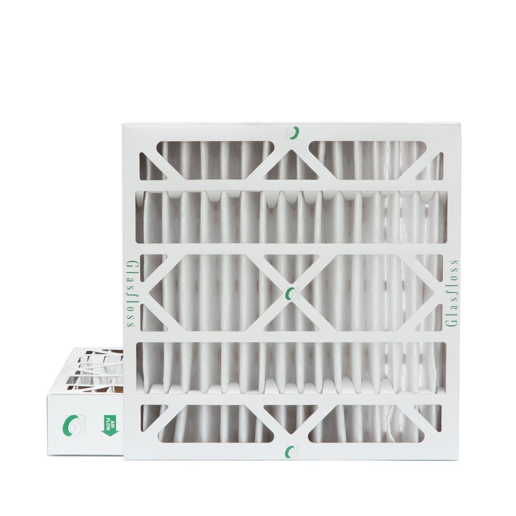 Pleated Inch 2 10 20x20x4 of 4" Size: Actual 19-1/2 Air MERV x 19-1/2 Pack Glasfloss. by x 3-3/4 Filters