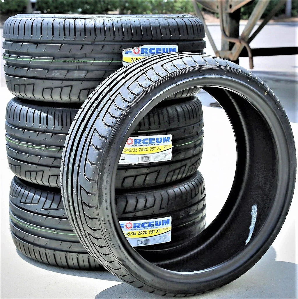 (TWO) Season XL 95Y Forceum Mercedes-Benz All ZR Performance 2017-19 528i 2010-16 of Base Fits: 2 E300 High Octa BMW Tires 4Matic, Pair 245/35R20 A/S