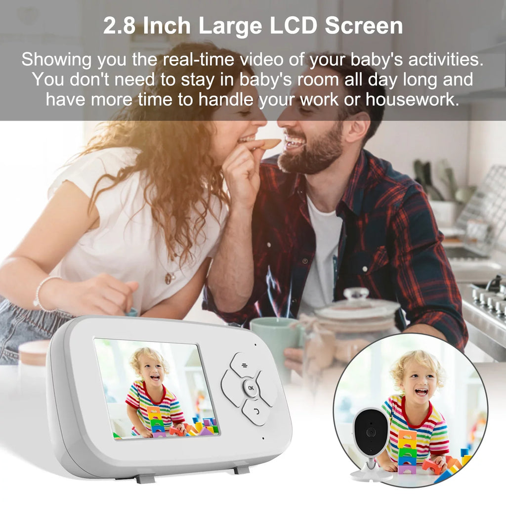 Monitor for Screen 2.8 Wireless Arealer Video Inch Lullabies with Monitor Room Functions LCD Monitor Detection IR Built-in TFT