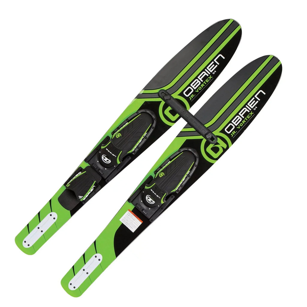 (6 54" Green 7, Pack) Combo Kids Size Size Adjustable OBrien Water Skis, 2-Mens