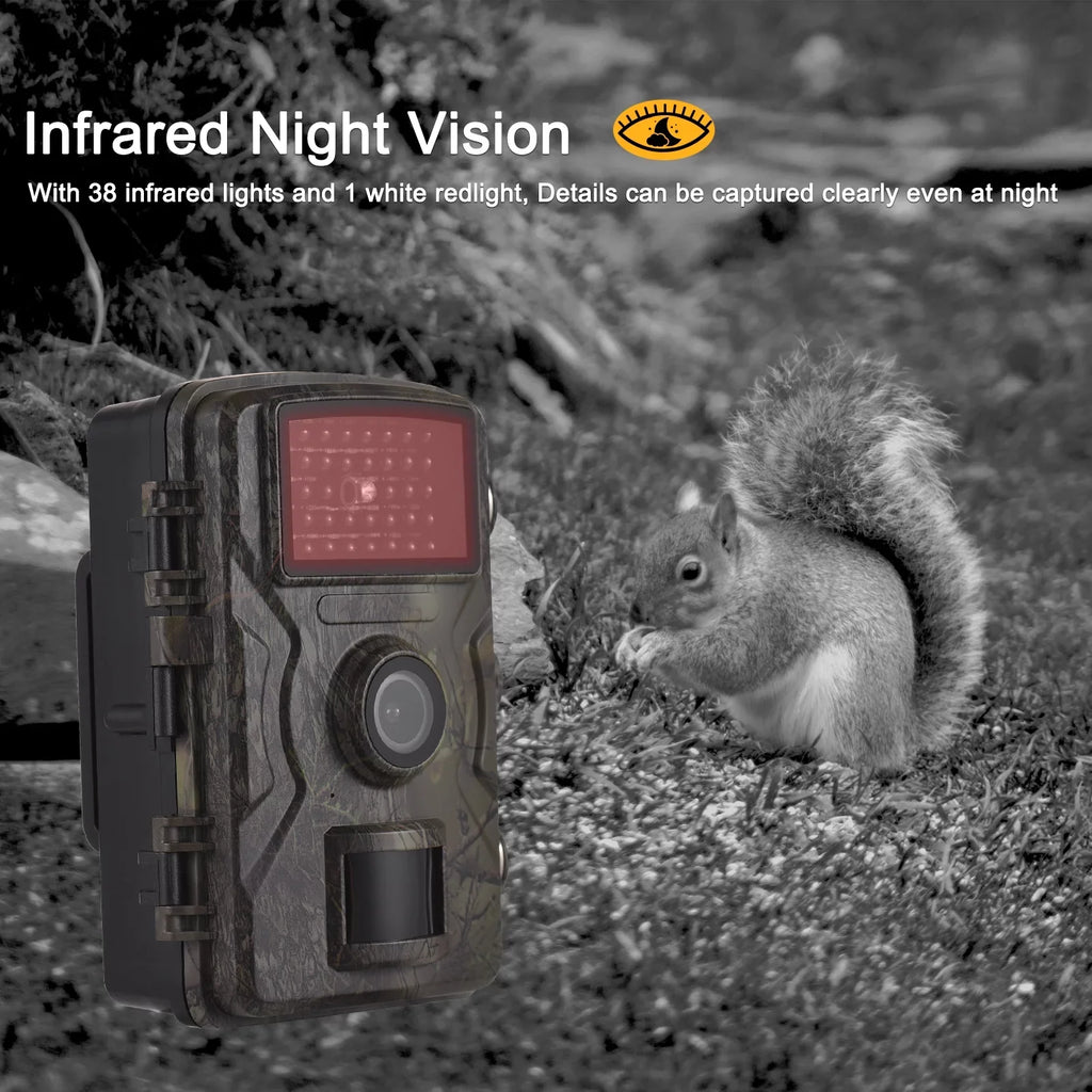 Supports IP66 0.8s Screen 16MP Motion Inch TFT Activated Color Time 2.0 Wildlife 1080P Waterproof Tracking Night Vision with Trigger Infrared Andoer Trail