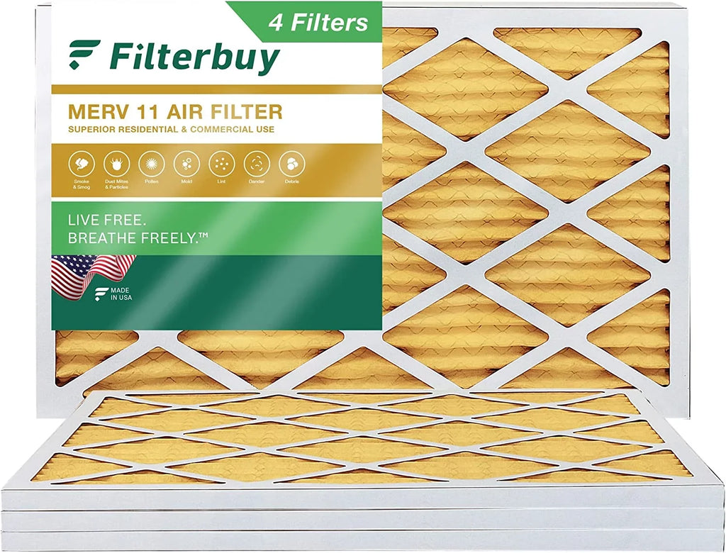 Furnace Filters MERV AC 15x30x1 Air 11 (4-Pack) Pleated HVAC Filterbuy