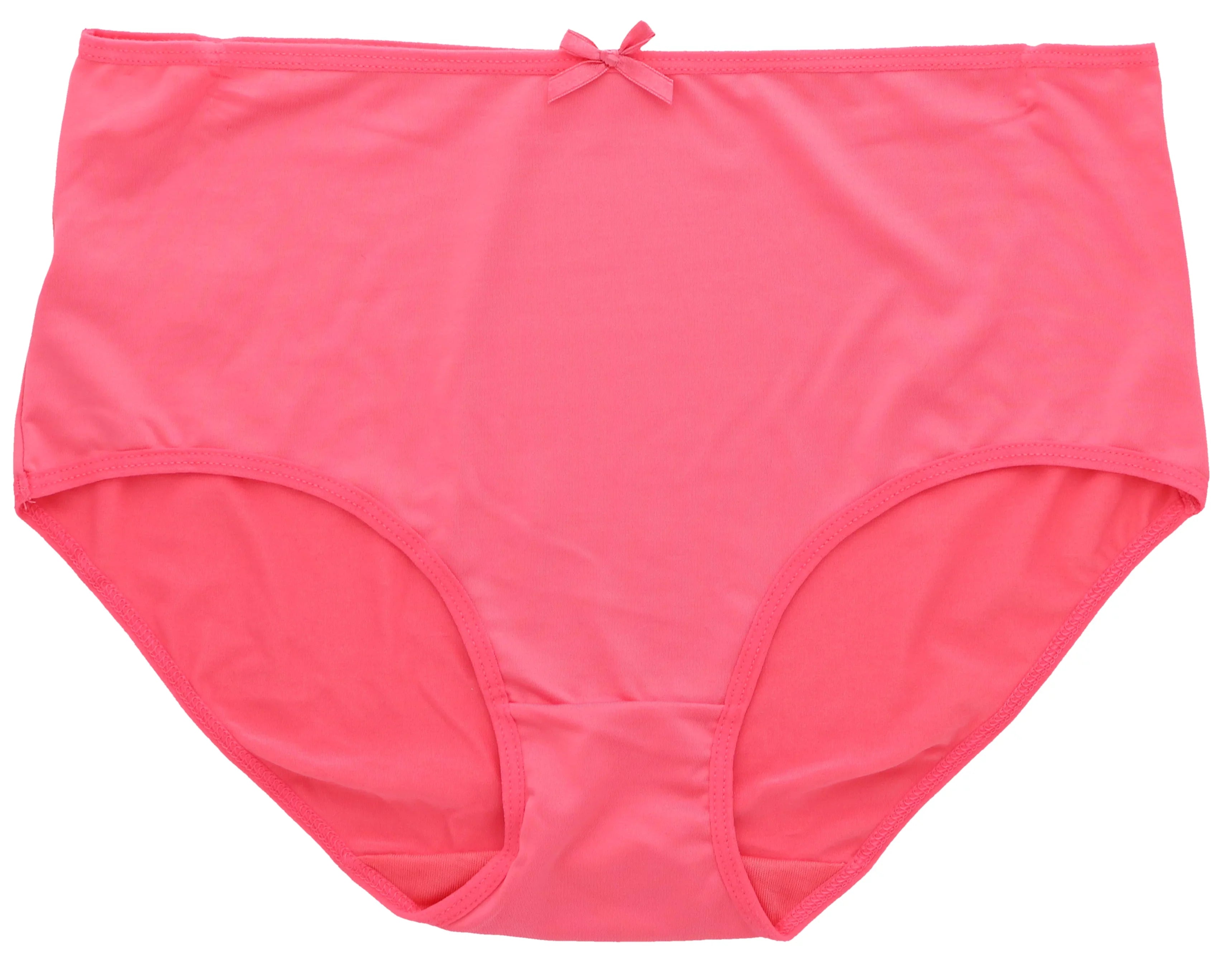 (X-Large, Plus Hot Florals) Pink Delta Intimates Sexy (5Pr) Burke Classic Women's Brief High Rise Size Panties Black