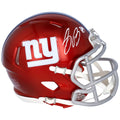 Fanatics - Giants Autographed Helmet Saquon Certified Barkley New Authentic York Riddell Mini Flash Speed