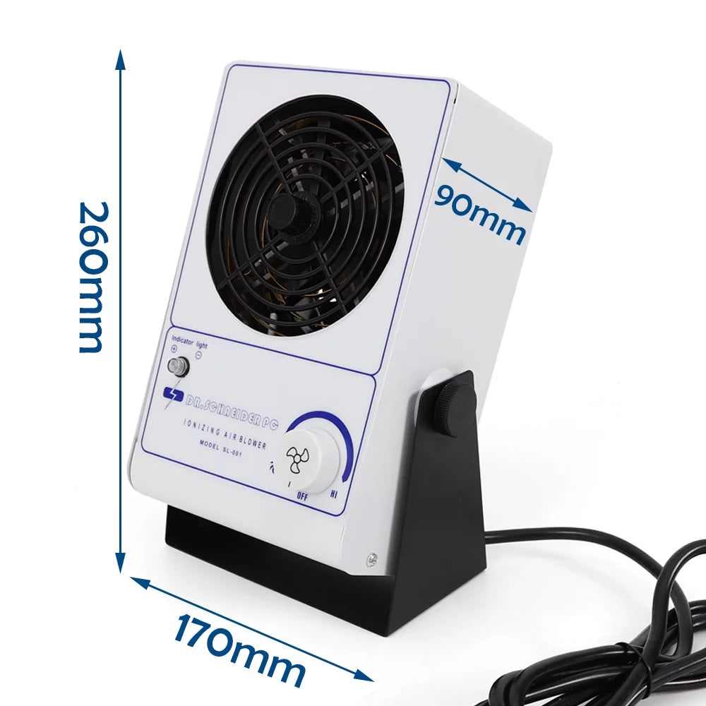 Machine Discharge Air Fan Anqidi Eliminator Static Ionizing Anti-Static ESD 60Hz Blower 110V Ionizer