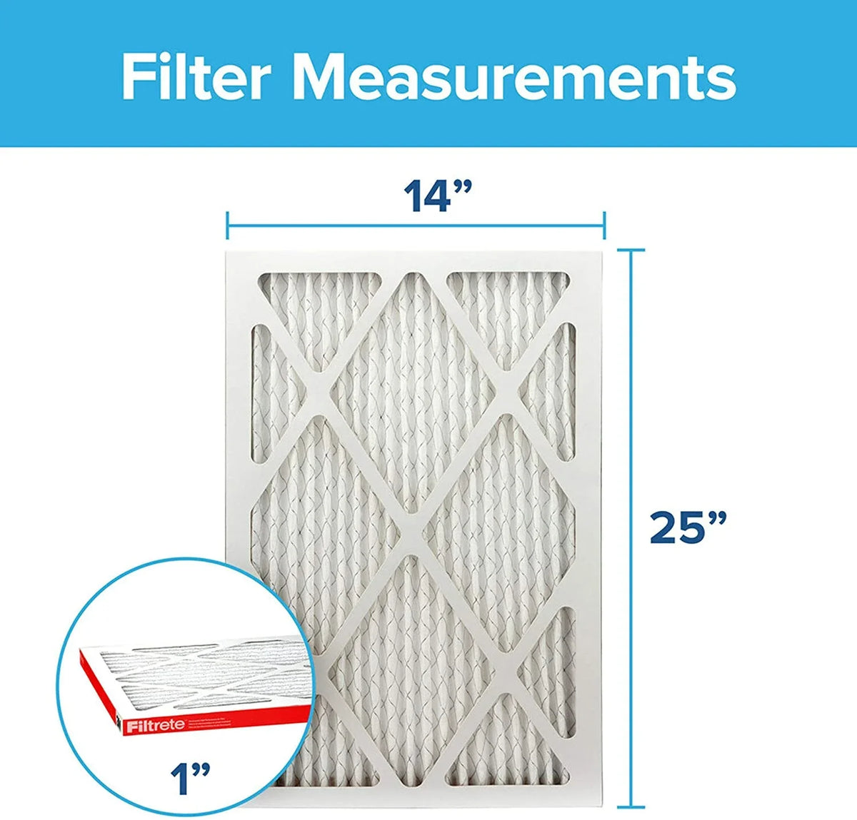 Air (exact 1000, Filtrete 14x25x1, Micro x 0.81) x 13.81 6-Pack Defense, dimensions Filter, Furnace AC Allergen MPR 24.81