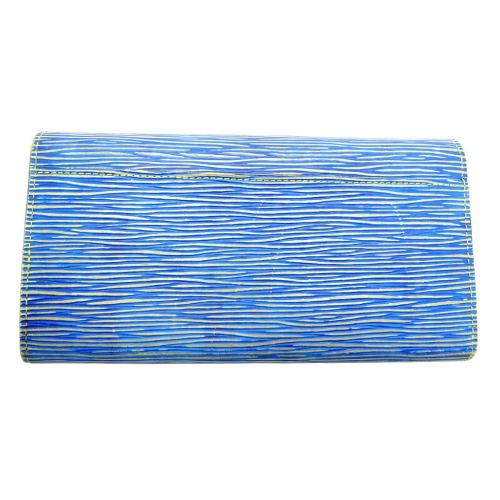 M61649 Portefeuil Long Sarah Women's (Good) Wallet Pre-Owned Louis Vuitton Epi () (Blue)
