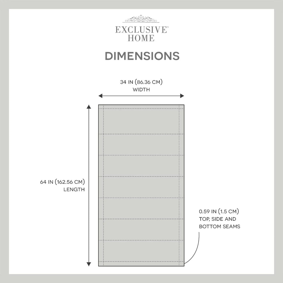 Shade, Exclusive 34"x64", Grey Home Esme Blackout Roman Dark Total