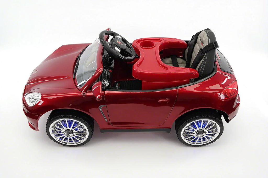 Parental Kids Roadster | with Electric Cherry Red Car 12V Ride-On Remote Kiddie R/C